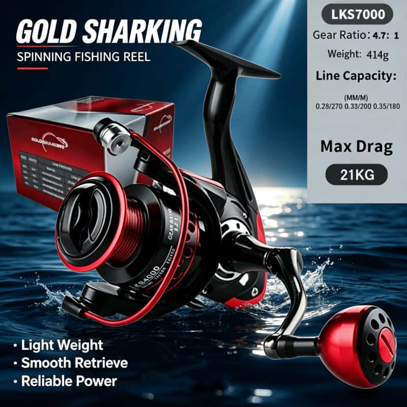 Abu Garcia Reel Max - GOLD SHARKING-Reel Pemintal, Reel Pancing Ultra