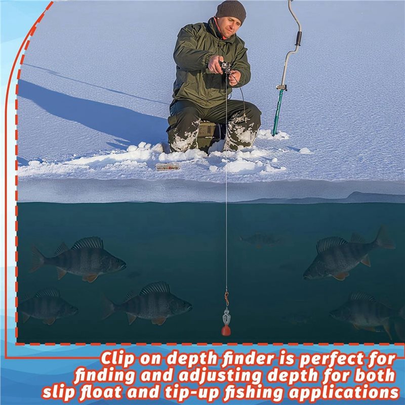 Fishing Depth Finder - Alat Pengukur Kedalaman Air Clip-On Untuk