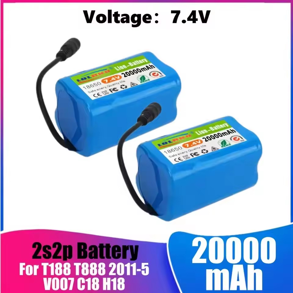Fish Finder Charger - Baterai 7.4V 20000MAh dengan Pengisi Daya
