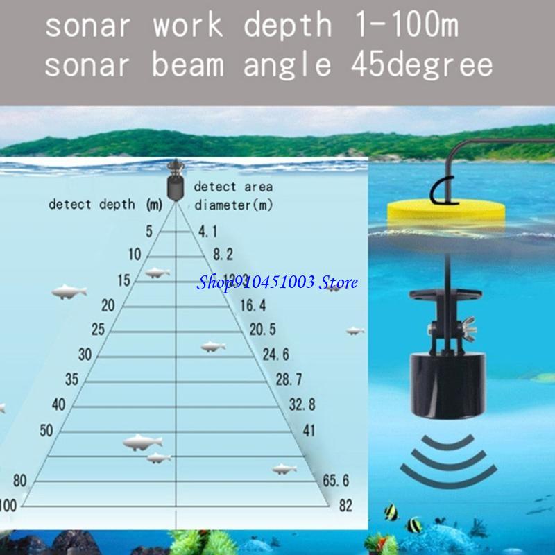 Fishing Depth Finder - 77HC Portabel Sonar Fish Fishs Fish