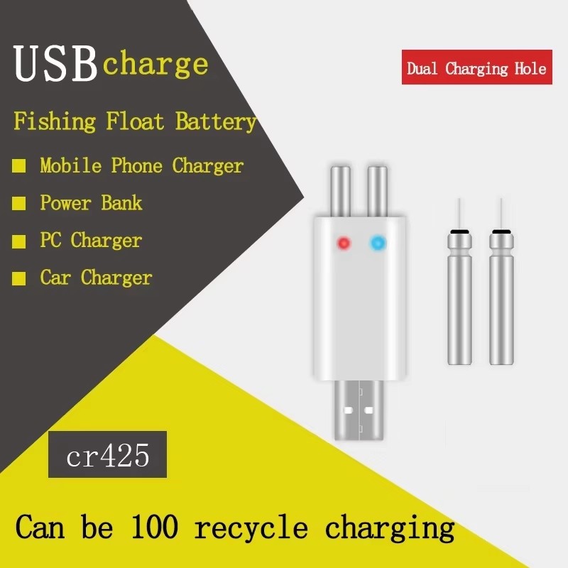 Pengisi daya USB baterai CR425 - Fish Finder Charger ulasan dan harga