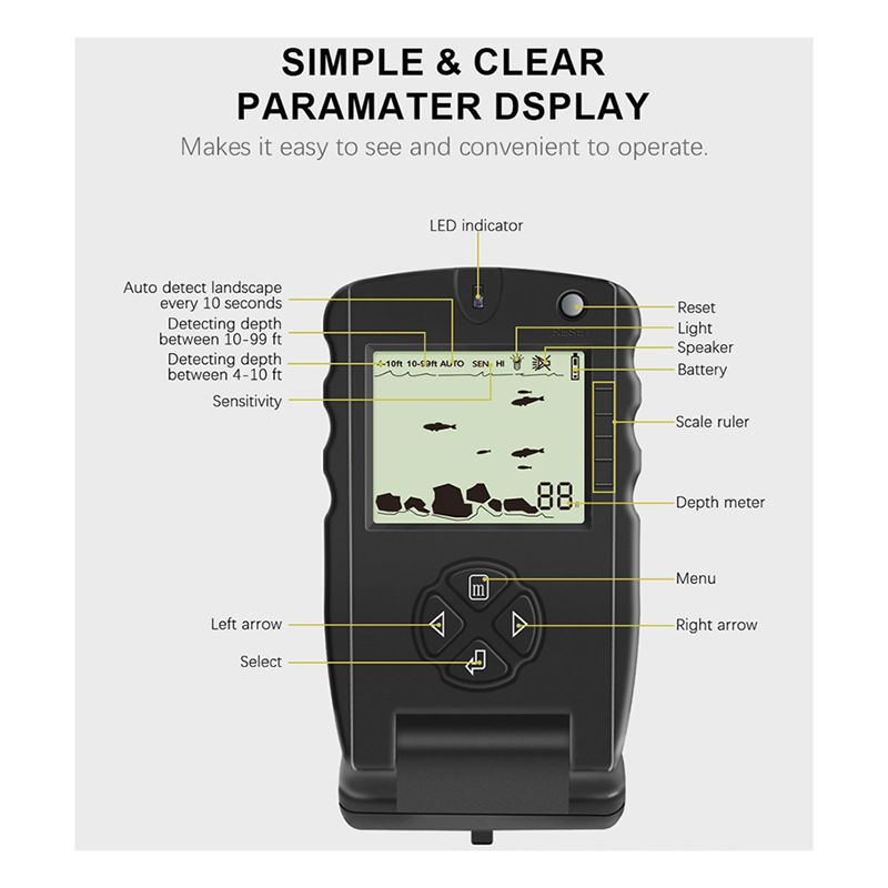 Alat Pendeteksi Ikan Portabel  - Fishing Depth Finder ulasan dan harga