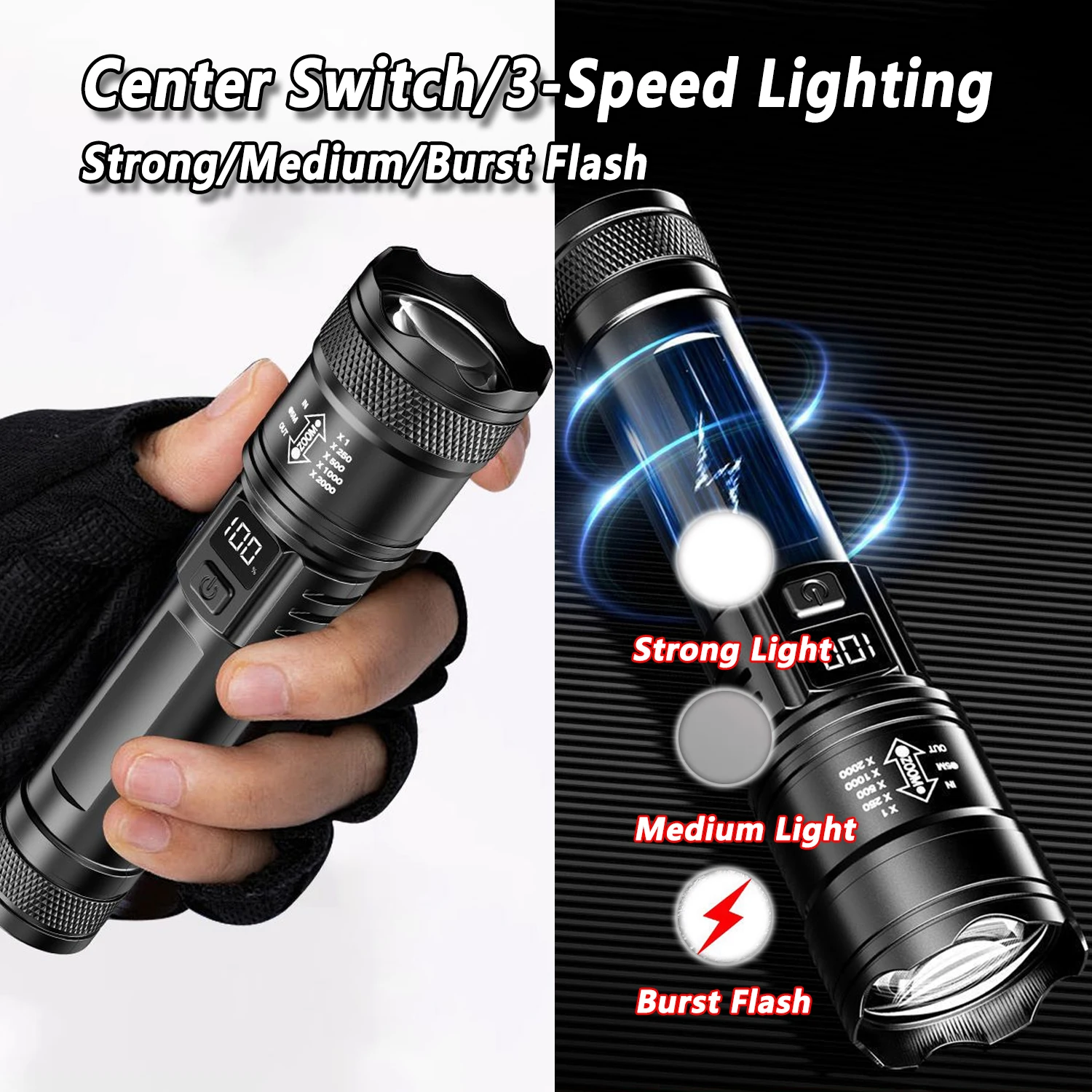 TY-908M Senter Led 2000LM Tipe - Fishing Light ulasan dan harga