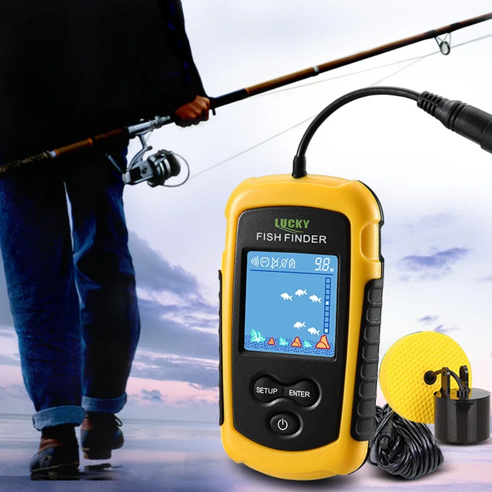 Penemu ikan berkabel portabel  - Fishing Depth Finder ulasan dan harga