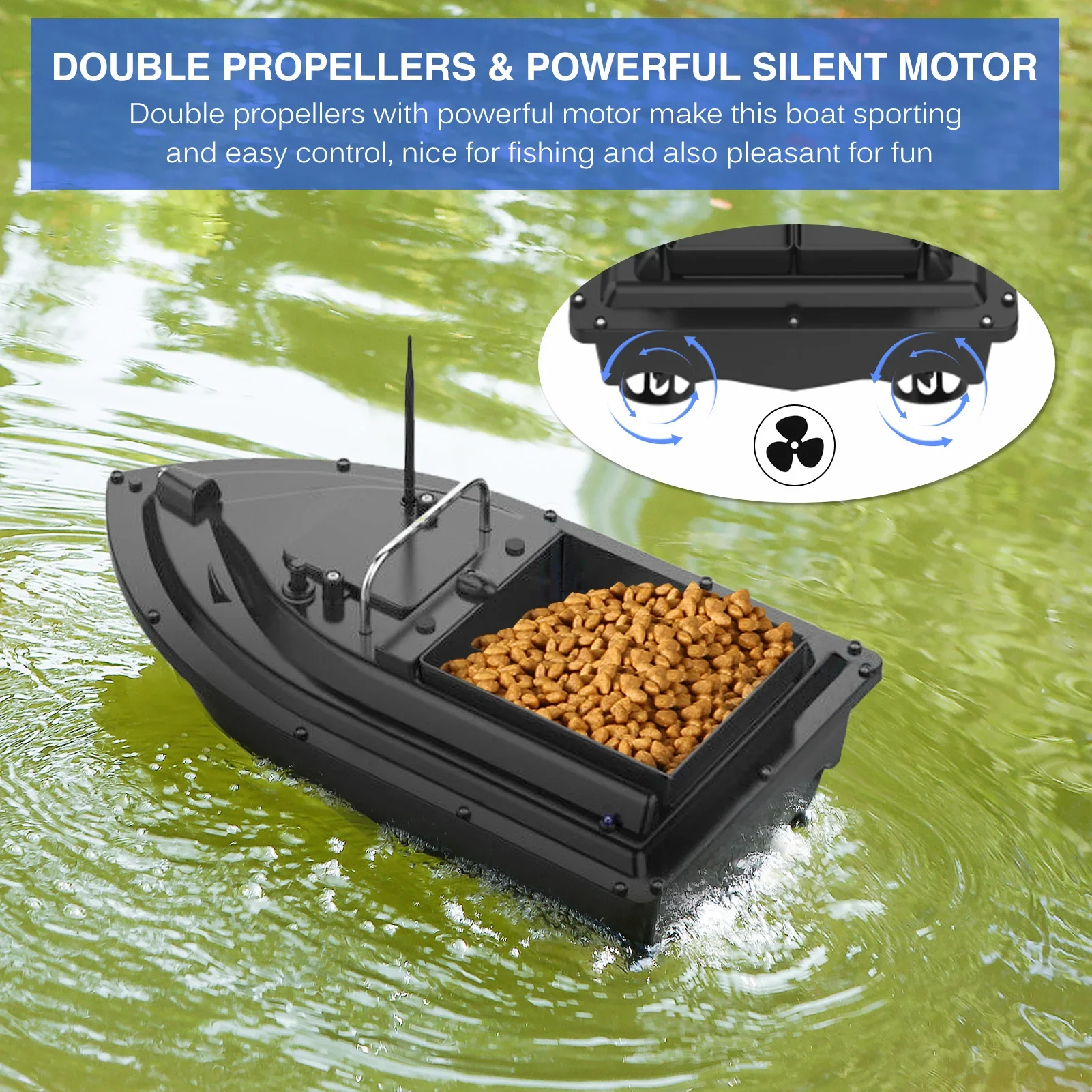 Perahu Umpan Ikan D16E GPS 120 - Fishing Gps ulasan dan harga