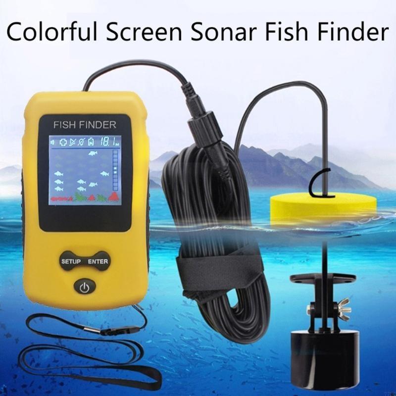 77HC Portabel Sonar Fish Fishs - Fishing Depth Finder ulasan dan harga