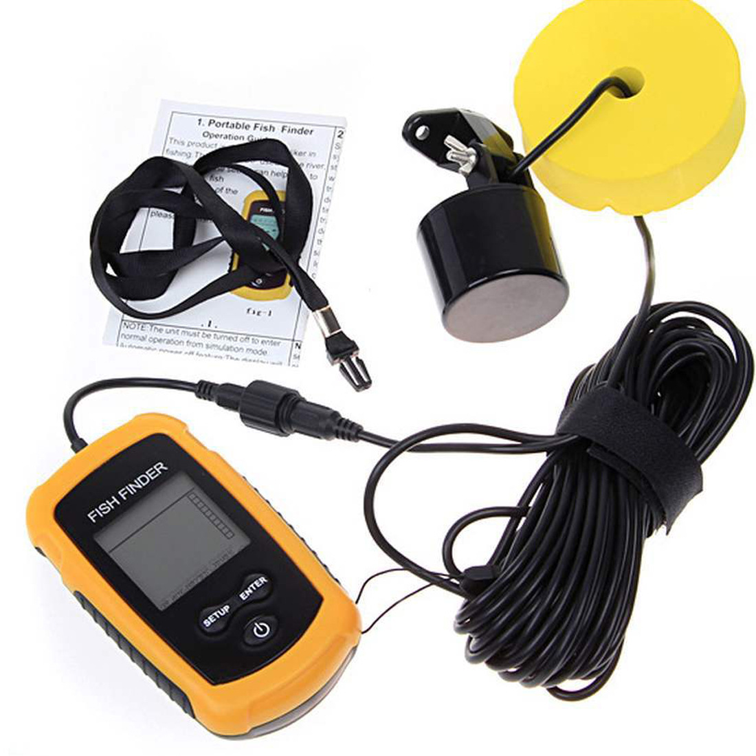 Alat Pendeteksi Ikan Sonar Por - Fishing Depth Finder ulasan dan harga