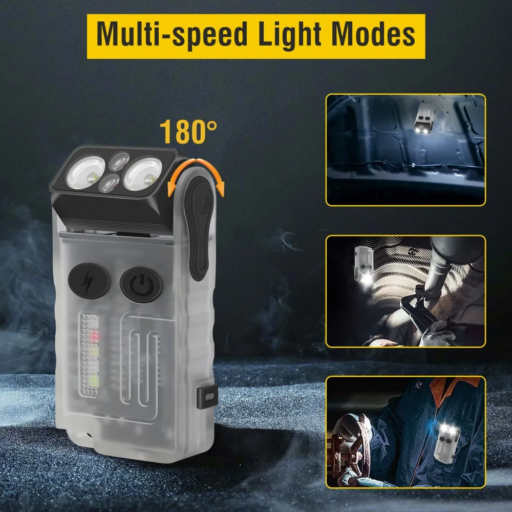 BORUiT V20 Buzzer EDC LED Gant - Fishing Light ulasan dan harga