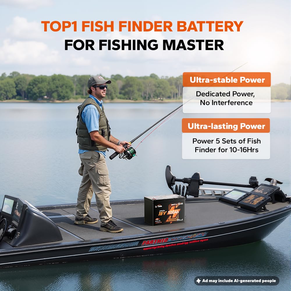 Baterai LiFePO4 16V 100Ah Grou - Fish Finder Charger ulasan dan harga