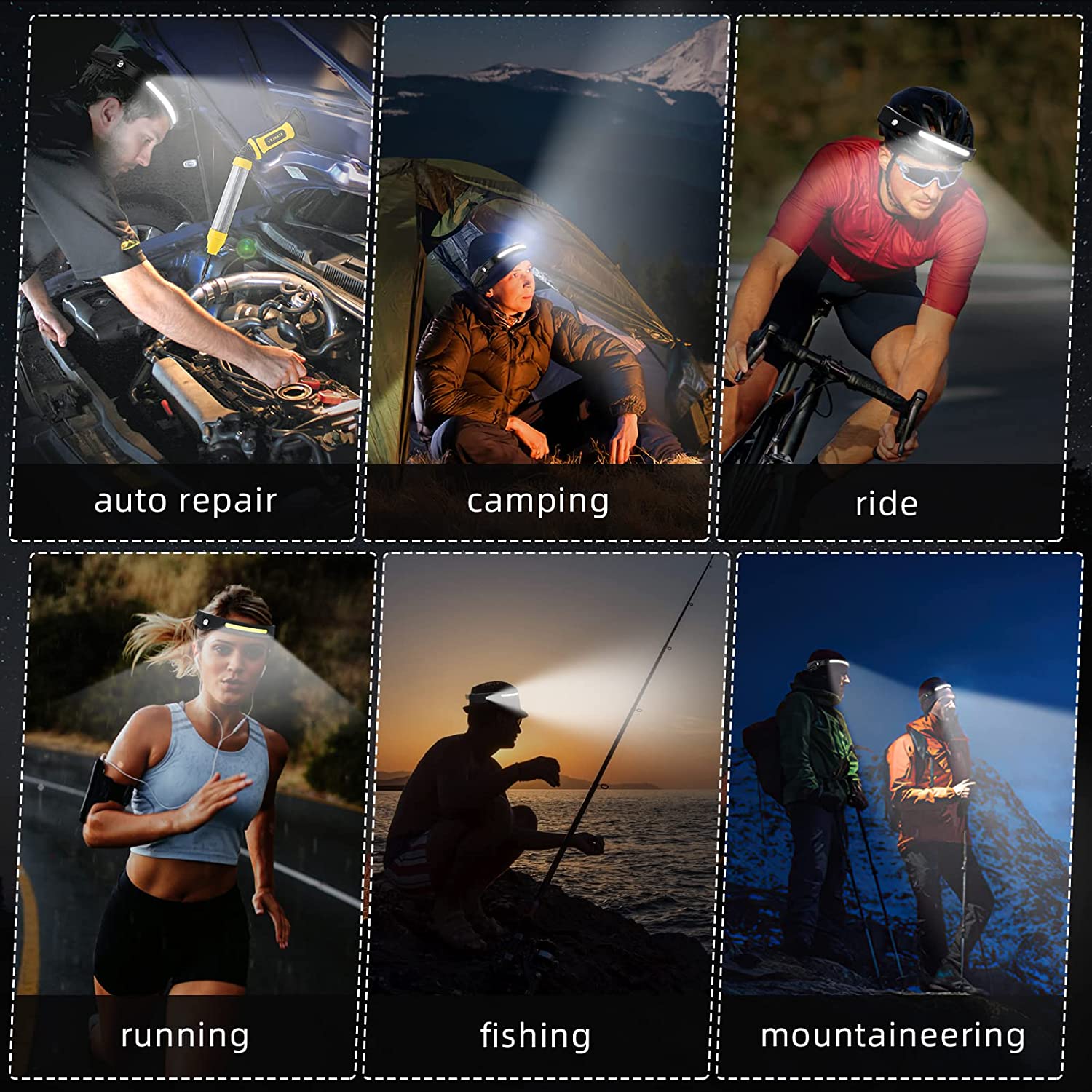 Lampu Depan Sensor LED Senter  - Fish Finder Battery ulasan dan harga