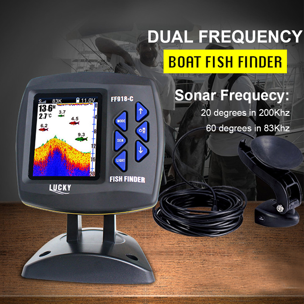 Pencari ikan kabel frekuensi g - Fishing Depth Finder ulasan dan harga